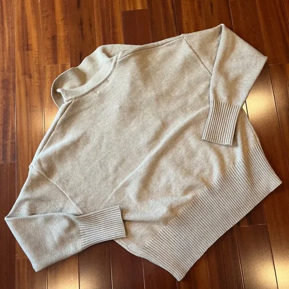 Truth Sweater Knit Top Collared By Republic Almond Bisque Beige Polo New Size XL - Picture 3 of 8